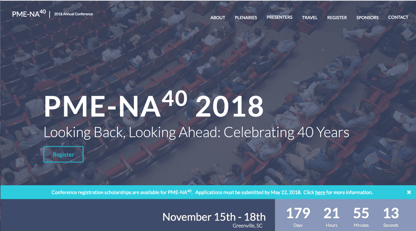 PME-NA 40 2018 Conference-image-0